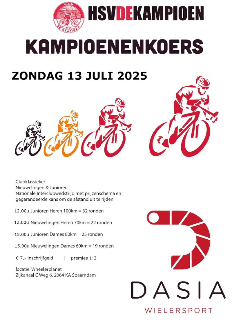Clubklassieker de Kampioenenkoers 2025 (voor NWL/JUN)
