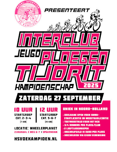 9e Interclub Ploegentijdritkampioenschap Jeugd 2025