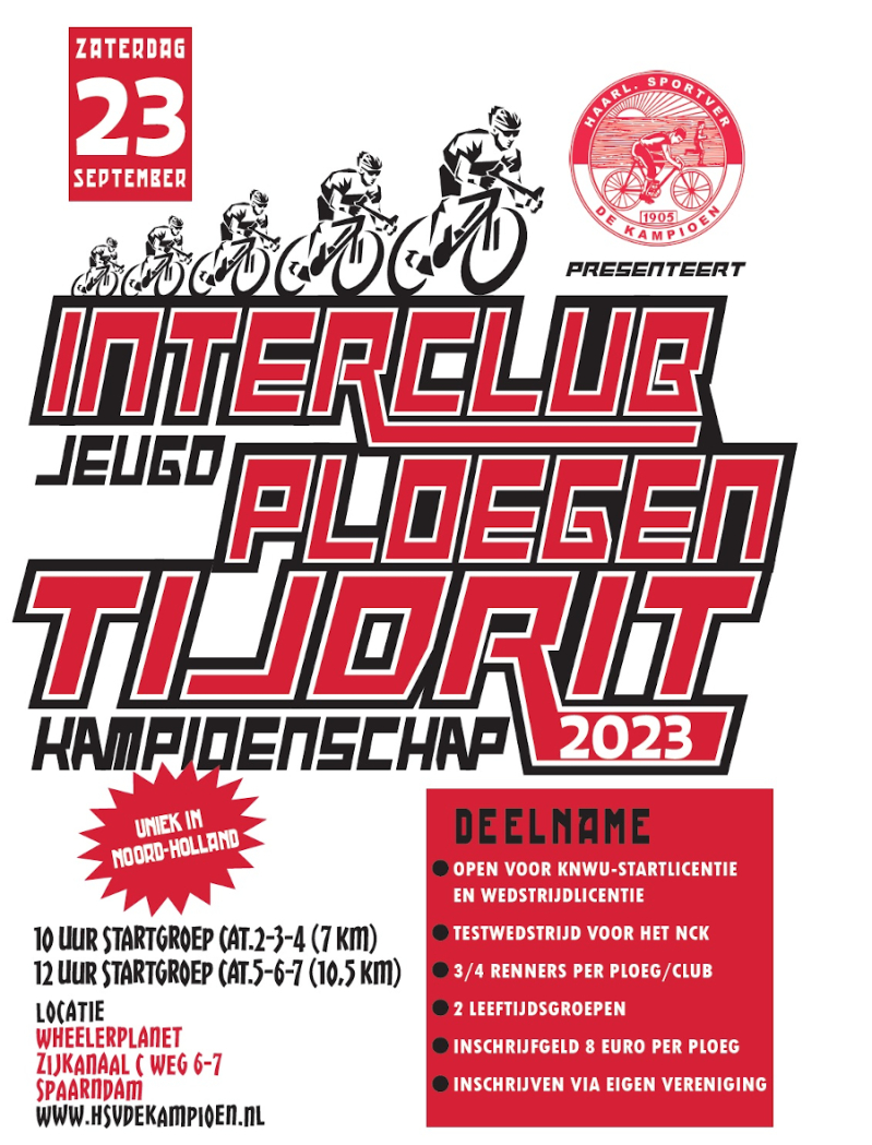 7e Interclub Ploegentijdritkampioenschap Jeugd 2023